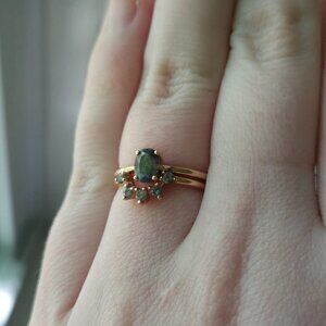 Salt&pepper diamond set -14k Rose gold